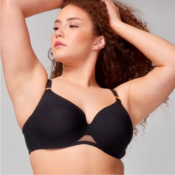 Soma NWT Bodify Perfect Coverage Bra 40DDD Black T-Shirt Underwire Adjustable - Picture 14 of 16